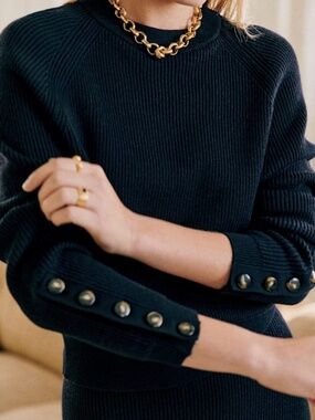 Sezane Sami sweater navy size S